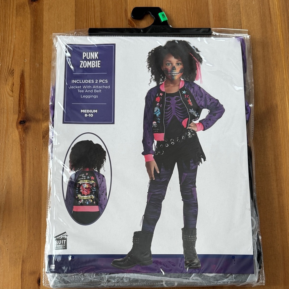 NIB! Punk Zombie Kids Costume Size Medium 8-10